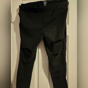 Torrid Slashed Fishnet Leggings